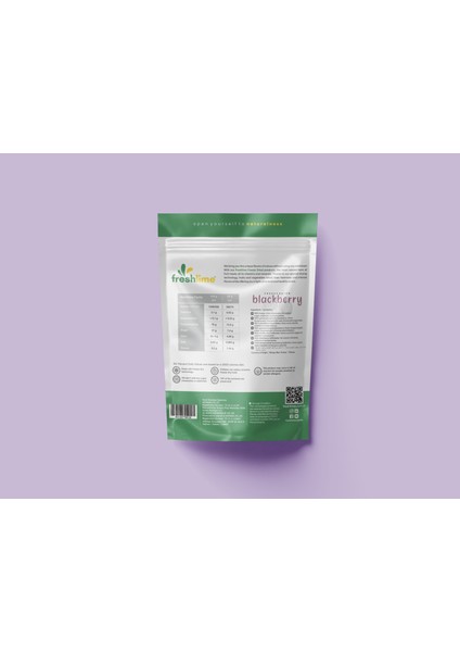 Böğürtlen Kuru Meyve Cipsi - Dondurularak Kurutulmuş Freeze Dried Çıtır Böğürtlen