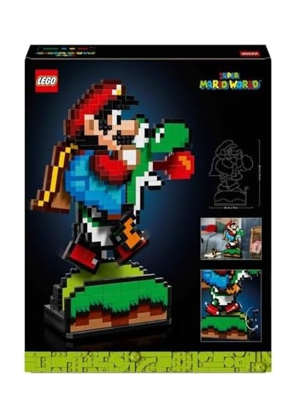 Super Mario Super Mario World: Mario ve Yoshi 71438 - Yetişkinler Için Sergilenebilir Koleksiyonluk Yapım Seti (1215 Parça)