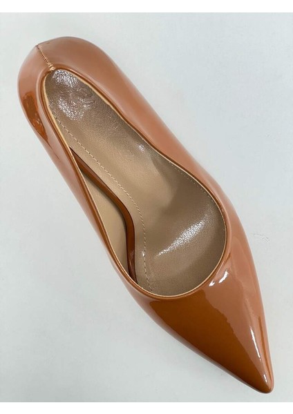 000005 Renk Kahverengi Rugan Kadın Stiletto Topuk 6-8 cm Arası