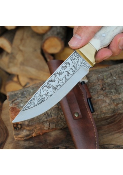 At Gravürü Işlemeli - N690 Çeliği fiyatları