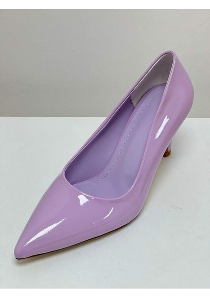 000004 Renk Lila Rugan Kadın Stiletto Topuk 6-8 cm Arası modelleri