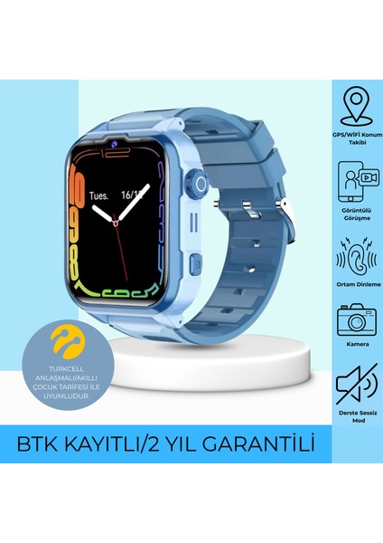 INO20 Akıllı Çocuk Saati Sim Kartlı ve Gps Konum Özellikli (Btk Kayıtlı-Yerli Üretim)