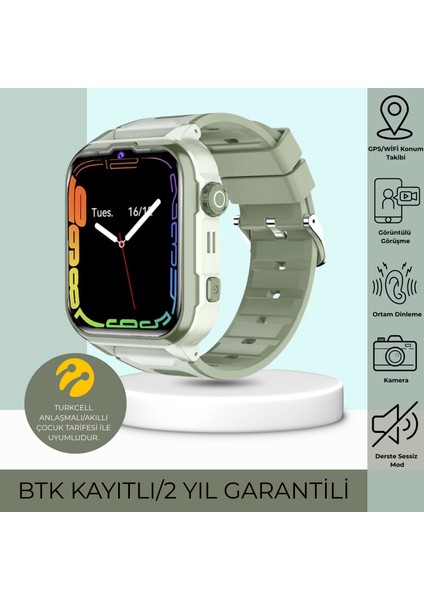 INO20 Akıllı Çocuk Saati Sim Kartlı ve Gps Konum Özellikli (Btk Kayıtlı-Yerli Üretim)