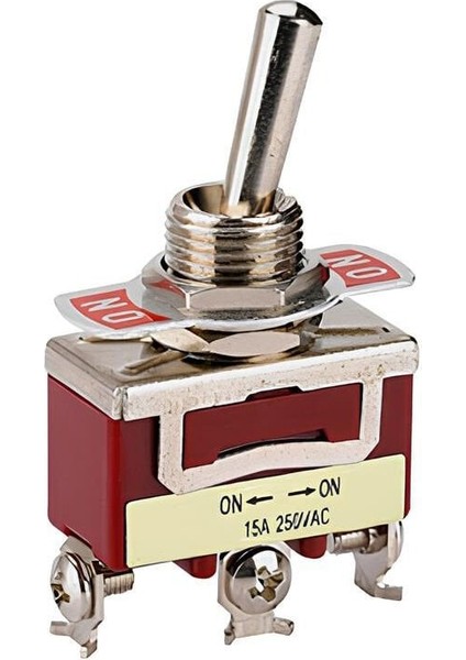 Toggle Switch 1 Kutup 16A/250VAC 3 Pin On-On MTX-16102