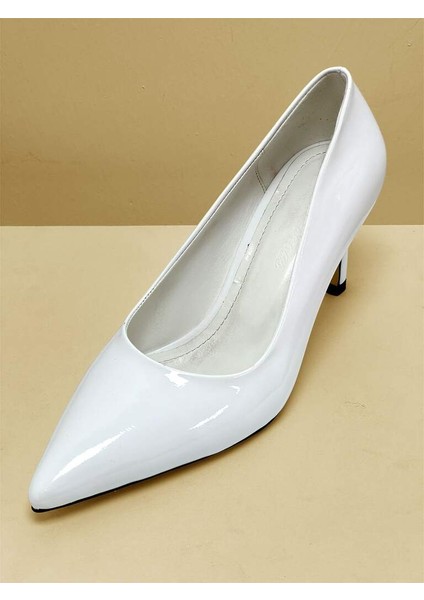 000003 Renk Beyaz Rugan Kadın Stiletto Topuk 6-8 cm Arası fiyatları