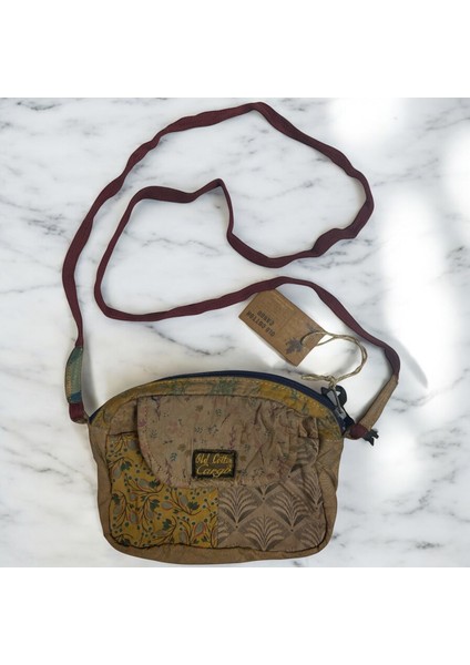 Vintage Salaş Renkli Küçük Boy Uzun Askılı Günlük Çapraz Postacı Omuz Çantası 22 cm x 15 cm