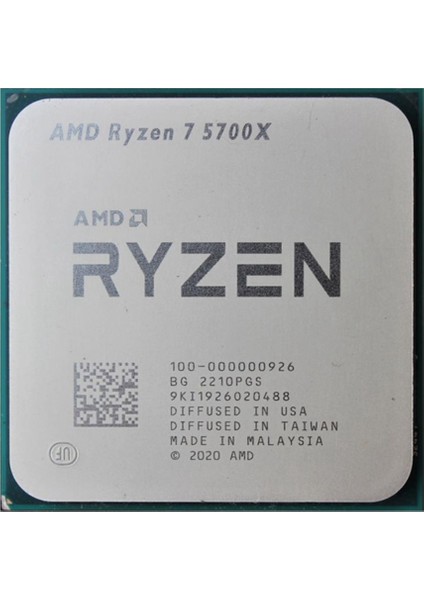 Ryzen 7 5700X 3.40GHZ 32MB Am4 65W Fansız Tray