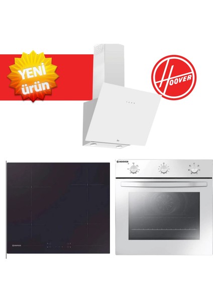 Torento Turbolu 6 Proğramlı Ankastre Set ( HON602W +HH64CCB Vitroseramik + HDG6C1GWTK )
