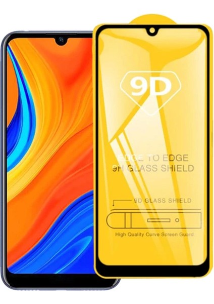 Ally Huawei Y6S (2019) 9d Full Glue Tempered Cam Ekran KORUYUCU-(5775) - MRK9945-9743