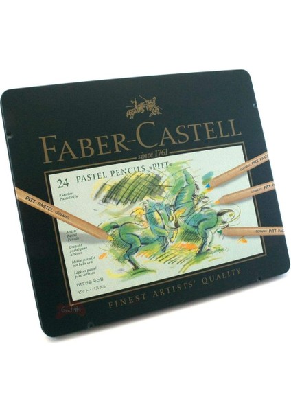 - Colour Pencil Pitt Pastel Tin Of 24 (112124)