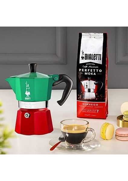 - Moka Express Italia: 3 Cups Ocak Üstü Espresso Pişirici - 130ML - Karma Renk - Alüminyum Gövde - Patentli Güvenlik Valfi - Tüm Ocak Türleri Için Uygundur (Indüksiyon Hariç) fiyatları