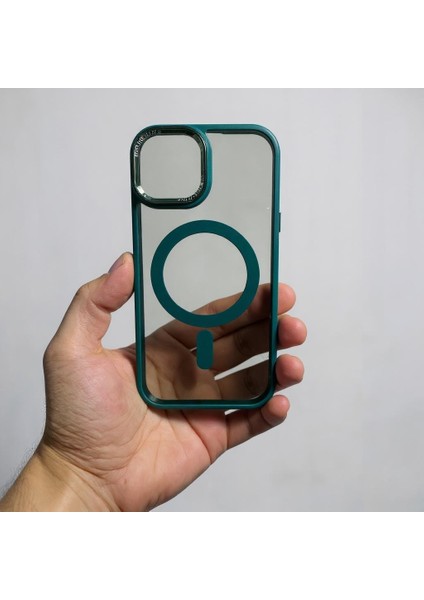 Iphone 15 Uyumlu Kılıf Magsafe ve Şeffaf Lens Koruyuculu modelleri