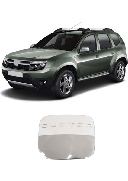 Dacia Duster Uyumlu 2010-2017 Krom Depo Kapağı Paslanmaz Çelik