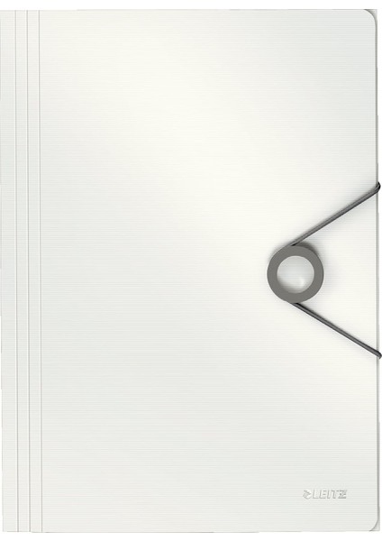 Solid Ince Lastikli Dosya, 150 Sayfa Kapasiteli, Beyaz, 45631001