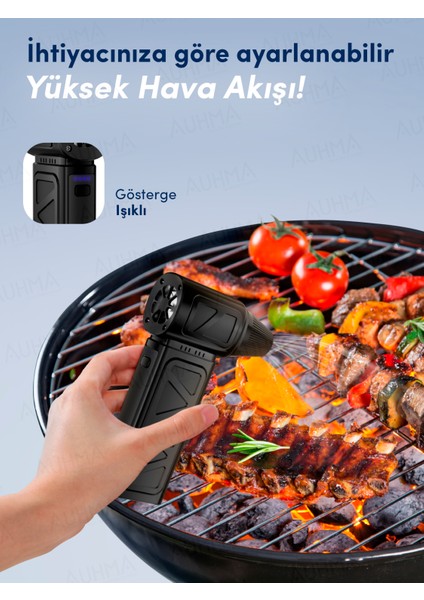 Ahv-12 Turbo Jet Fan 130.000RPM Fırçasız Motorlu Elektrikli Hava Kompresörü – 4 Vitesli, Taşınabilir Çantalı fiyatları