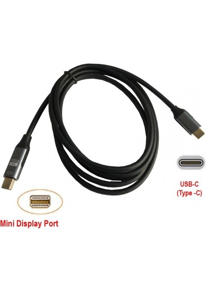USB C 3.1 Type C To Mini Display 4K 60Hz Görüntü Aktarıcı Kablo 1.8m fiyatları