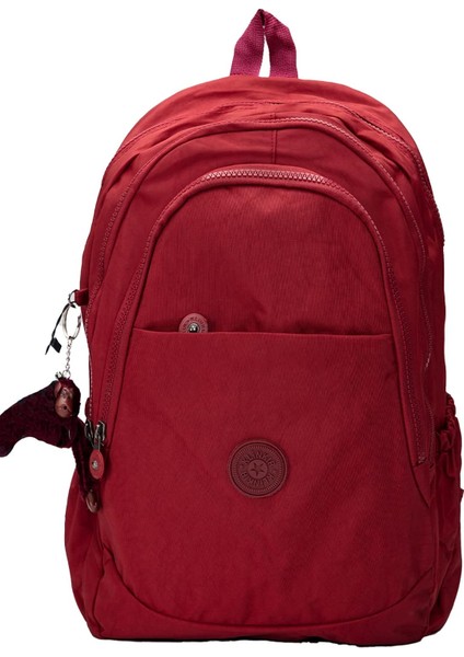 Group Bordo Sırt Çantası Kırinkıl Su Geçirmez Okul Çantası 14 Inç Laptop Seyahat Çantası 18 Lt 40X30X15CM (Bordo, Orta Boy)