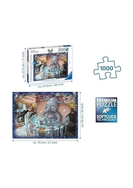 Puzzle, Wd Dumbo, 1000 Parça