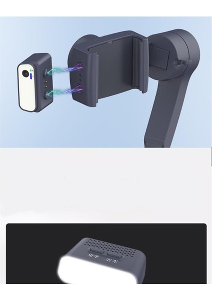 Otomatik Yüz Izleme 3 Eksenli Gimbal Telefon Tutucu 360 ° Ayarlanabilir Selfie Çubuğu-Tripod fiyatları