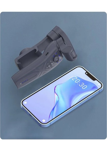 Otomatik Yüz Izleme 3 Eksenli Gimbal Telefon Tutucu 360 ° Ayarlanabilir Selfie Çubuğu-Tripod fırsatları