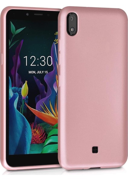 Matte Silicone Lg K20 2019 Için Kılıf Rose Gold [K20 2019 ile Uyumlu Kılıf - Rose Gold]
