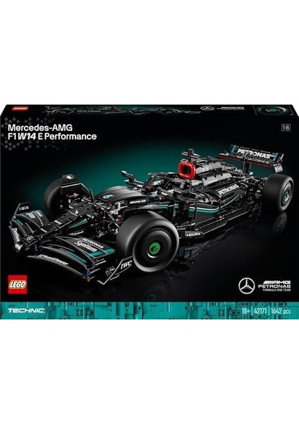 Technic Mercedes-Amg F1 W14 E Performance 42171 - Yetişkinler Için Koleksiyonluk Yaratıcı Yarış Arabası Modeli Yapım Seti, Doğum Günü Hediyesi Fikri (1642 Parça) modelleri