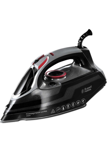 Hobbs Powersteam Ultra Ütü (3100 Watt, 210 G/dk Ekstra Buhar, Seramik Ütü Tabanı, Kendi Kendini Temizleme ve Püskürtme Suyu Fonksiyonu, Damlama Durdurma, Dikey Buhar), Buharlı Ütü 20630-56