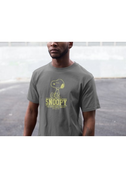 Zuno Erkek Slimfit Snoopy Since 199 Baskılı T-Shirt