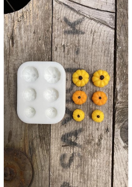 Concept Kabak Mini Altılı Mum Kalıbı (Silikon)