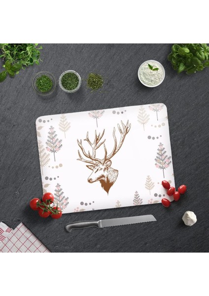 Cervus Deer | Cam Kesme Tahtası (30CM x 40CM)