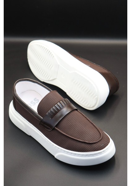Erkek Haki Klasik Sneaker Ayakkabı