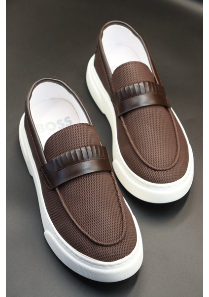 Erkek Haki Klasik Sneaker Ayakkabı