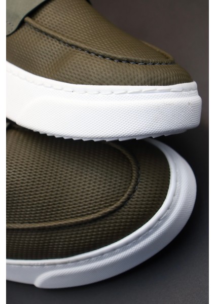 Erkek Haki Klasik Sneaker Ayakkabı