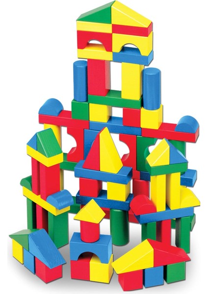 & Doug - Ahşap Blok Seti, 100 Parça (10481)