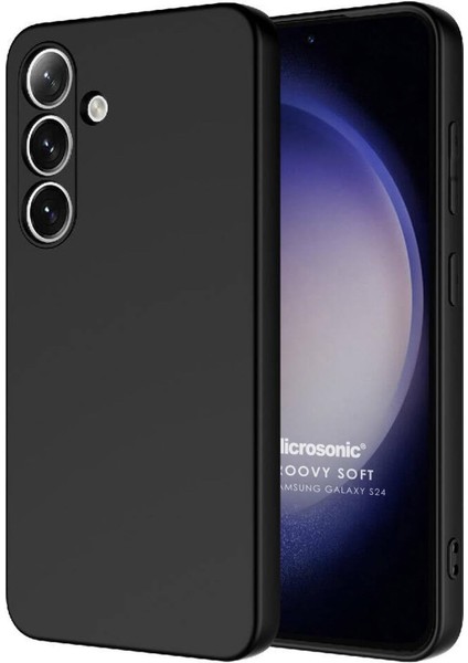 Samsung Galaxy S24 Plus Kılıf Groovy Soft Siyah [galaxy S24 Plus ile Uyumlu Kılıf - Siyah]