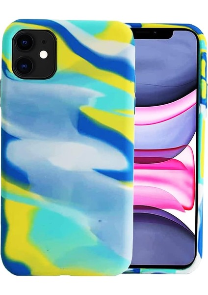 Renkli Desenli Kılıf Iphone 12 Pro Max Ile Uyumlu Baskılı Kılıf Kadife Iç Yüzey Leke Tutmaz Silinebilir Dizayn Renkli Baskılı Desenli Taribo Kılıf Mint