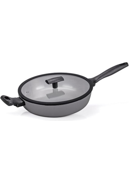 Melodia Finegress Kısa Tencere 28 cm + Cam Kapak