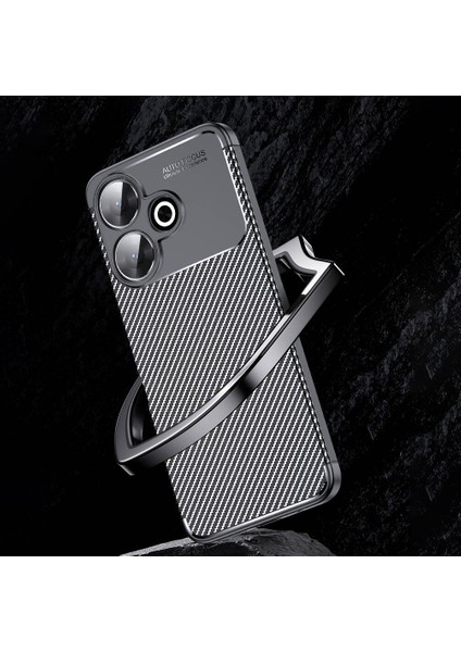 Xiaomi Redmi 13 4g Kılıf Kamera Korumalı Karbon Desenli Lux Negro Silikon - Siyah + Nano Ekran Koruyucu indirimleri