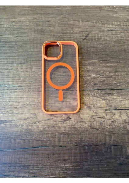 Iphone 15 Uyumlu Kılıf Magsafe ve Şeffaf Lens Koruyuculu