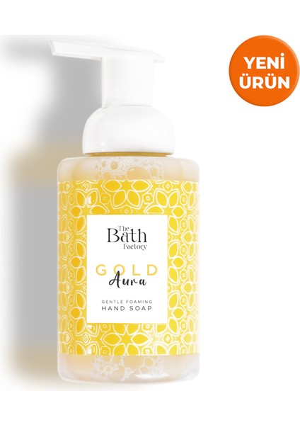Gold Aura Vücut Peelingi + Gold Aura Duş Jeli + Gold Aura Köpük Sabun fırsatları