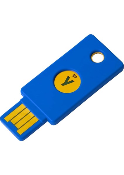 Security Key Nfc - Two Factor Authentication USB And Nfc Security Key, Fits Usb-A Ports And Works With Supported Nfc Mobile Devices – Fido U2F And Fido2 Certified - More Than A Password, Mavi