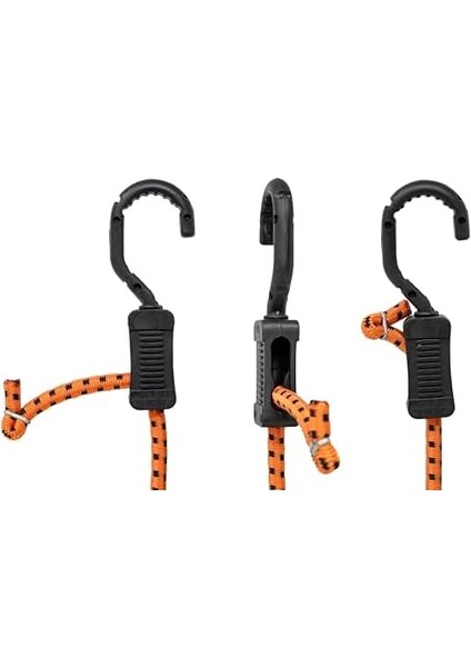Mabc-18 Çok Amaçlı Ayarlanabilir Kancalı Bungee Kordonları, 45 Cm, Turuncu/siyah, 10 Adet fiyatları