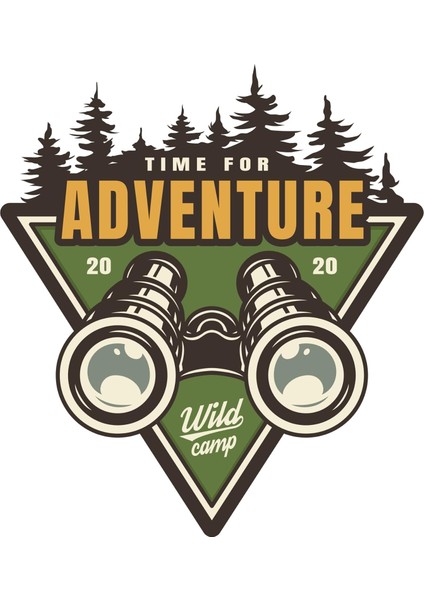 Aksesuar Adventure Camping Dürbün Av Hunting Sticker Off Road 10 x 9 cm