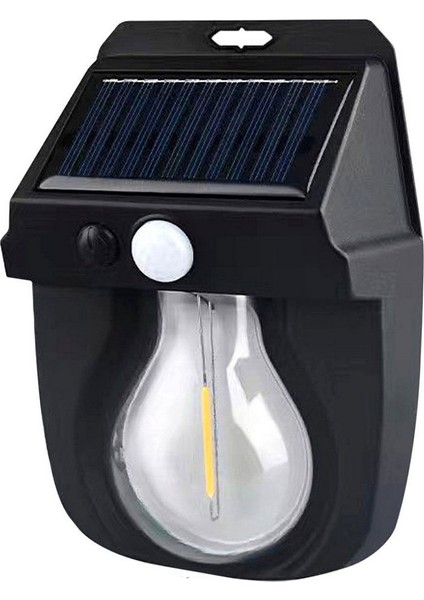 OR-118 1 Watt Hareket Sensörlü Su Geçirmez Solar Bahçe Aydınlatma Duvar Lambası