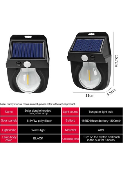 OR-118 1 Watt Hareket Sensörlü Su Geçirmez Solar Bahçe Aydınlatma Duvar Lambası fiyatları