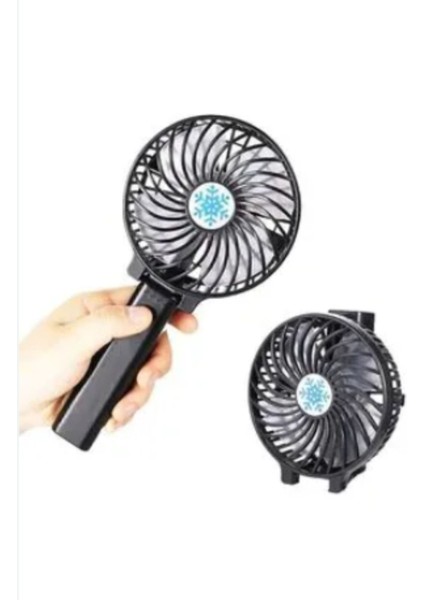 Sessiz USB Mini Masa Fanı, Siyah, Taşınabilir ve Soğutucu El Fanı