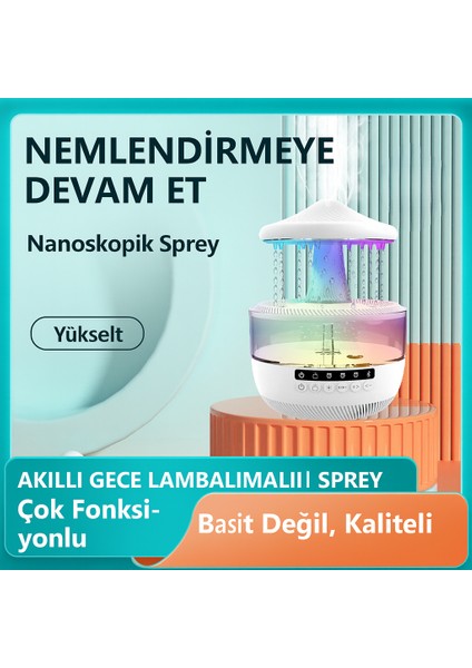 Mantar Yağmur Damlası Renk Değiştiren Gece Lambası + Bluetooth Hoparlör modelleri