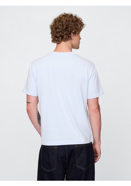 Erkek Beyaz Heavyweight Original T-Shirt fırsatları