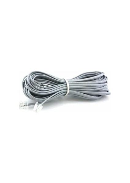Plus PX-KKT10 2CX0.10MMX7 10 Metre Adsl RJ11 Telefon Kablosu, Adsl Vdsl Modem Kablosu