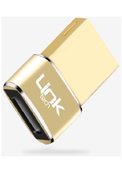 Type-C&apos;den Usb-A Şarj Adaptörü USB 3.0&apos;dan Type C 3.1&apos;e Şarj ve Veri Dönüştürücü Adaptör 5 Gbps Type-C To USB 3.1 Çevirici Type-C&apos;den Usb-A Şarj Adaptörü Linktech O191 (Altin)